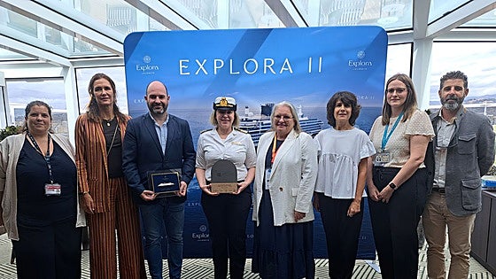 Luxury cruise ship Explora II docks in Malaga for first time during its inaugural Mediterranean voyage