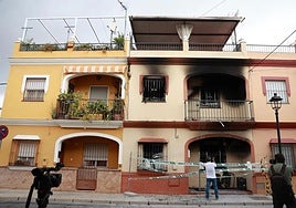 Image of the house where the fire broke out.