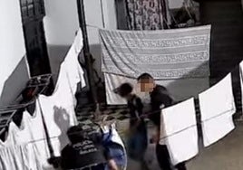 A still from the video circulating on social media