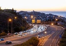 Traffic jams at the Cerrado de Calderón exit from the Ronda Este.