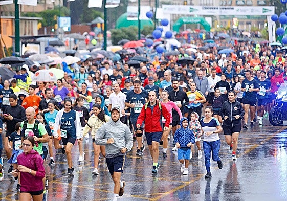 Heavy rain meant thousands who signed up didn't participate.
