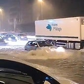 Watch as sudden downpour turns A-7 motorway into lake during early morning rush hour on the Costa del Sol