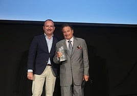 Editor-in-Chief Manolo Castillo with Derek A. Langley.