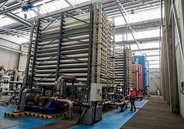 Archive image of a desalination plant.