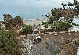 Machinery on the municipal plot that was awarded to the company at the beginning of 2023.