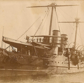 The Reina Regente, in a picture at the end of the 19th century