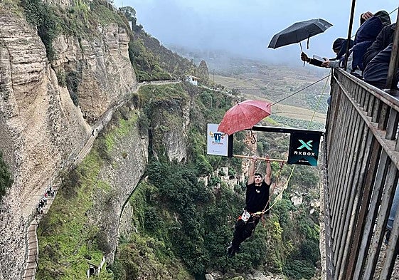 The challenge in progress.