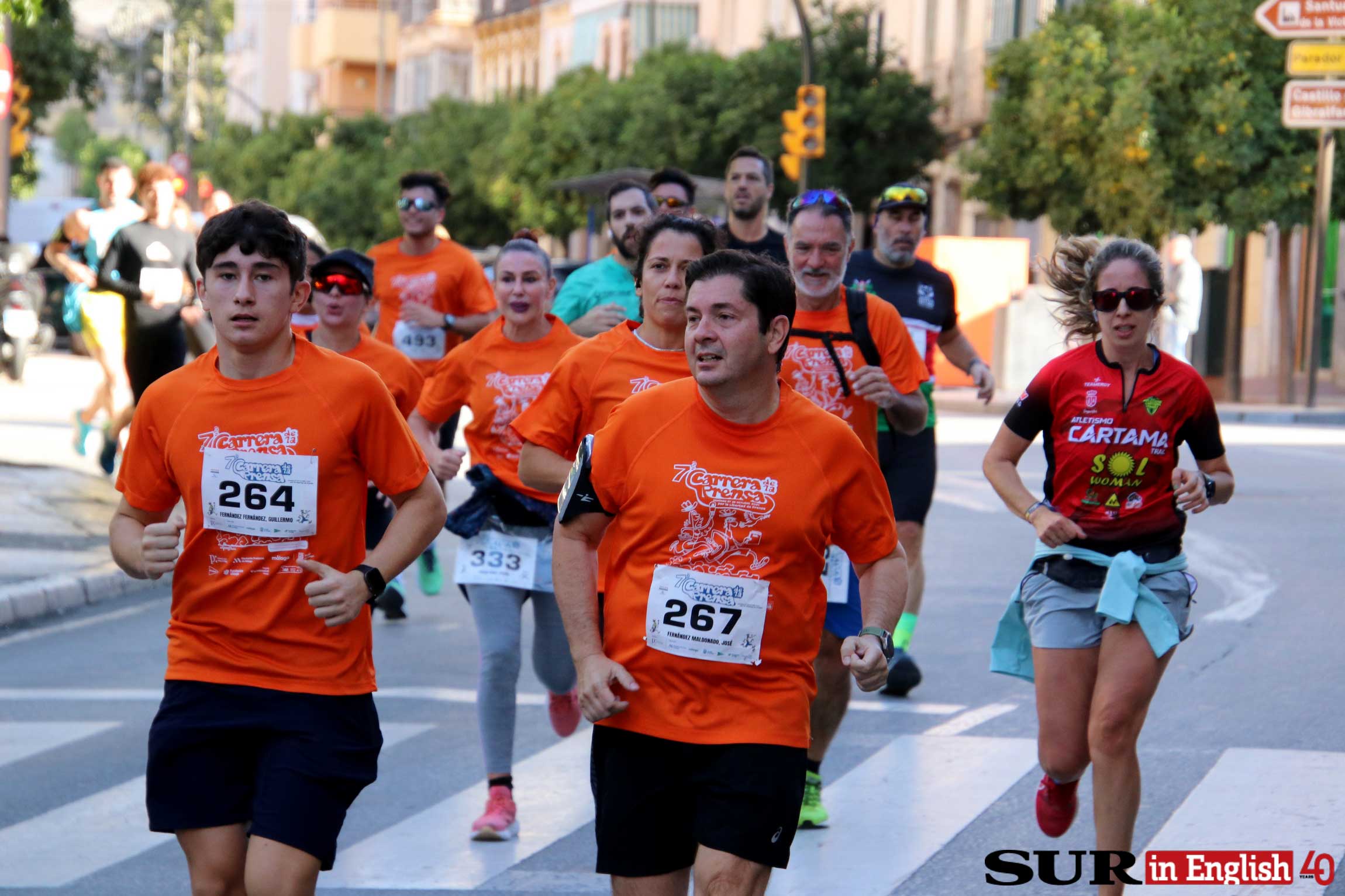 Annual press freedom event for charity hits the streets of Malaga city, in photos