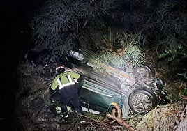 Miracle escape for driver and passenger after vehicle plunges 100 metres from AP-7 motorway bridge and down a ravine on Costa del Sol