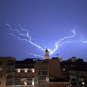 More than 20,000 bolts of lightning and 20mm of rain in an hour: heavy downpours and hail startles Malaga in the early hours of the morning