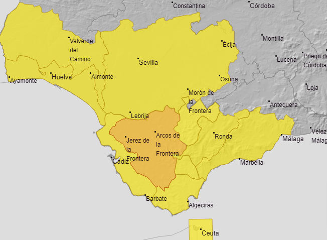 Weather alerts for this Wednesday, 30 October.