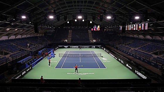 Purpose-built court all set for start of Billie Jean King Cup Finals in Malaga this week