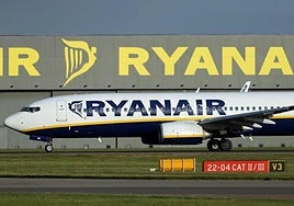 The incident occurred onboard a Ryanair plane.