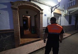 Civil Protection volunteer in Cártama this afternoon.