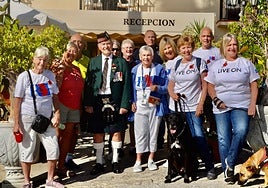 Members of the RBL Nerja branch during the poppy appeal walk in October