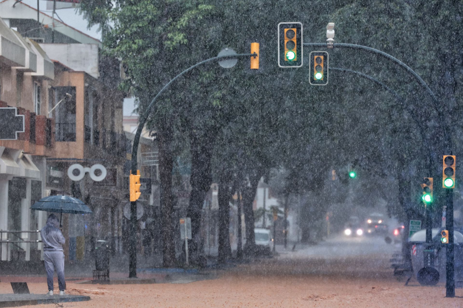 The latest 'Dana' storm sweeps through Malaga and these are the scenes it is leaving in its wake