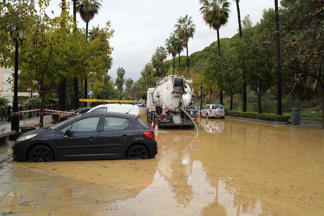 Así amanece Jacinto Benavente en Marbella.