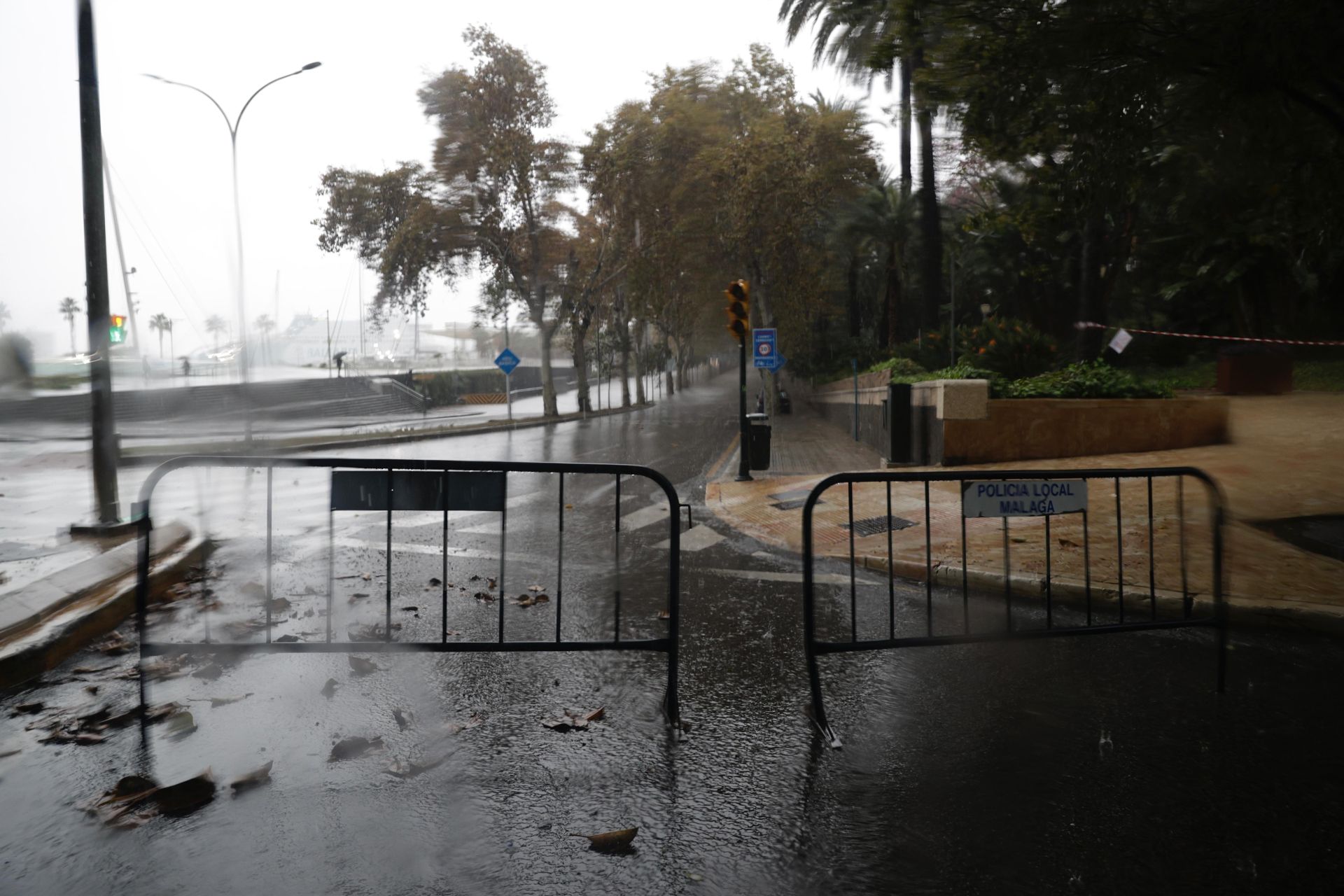 The latest 'Dana' storm sweeps through Malaga and these are the scenes it is leaving in its wake