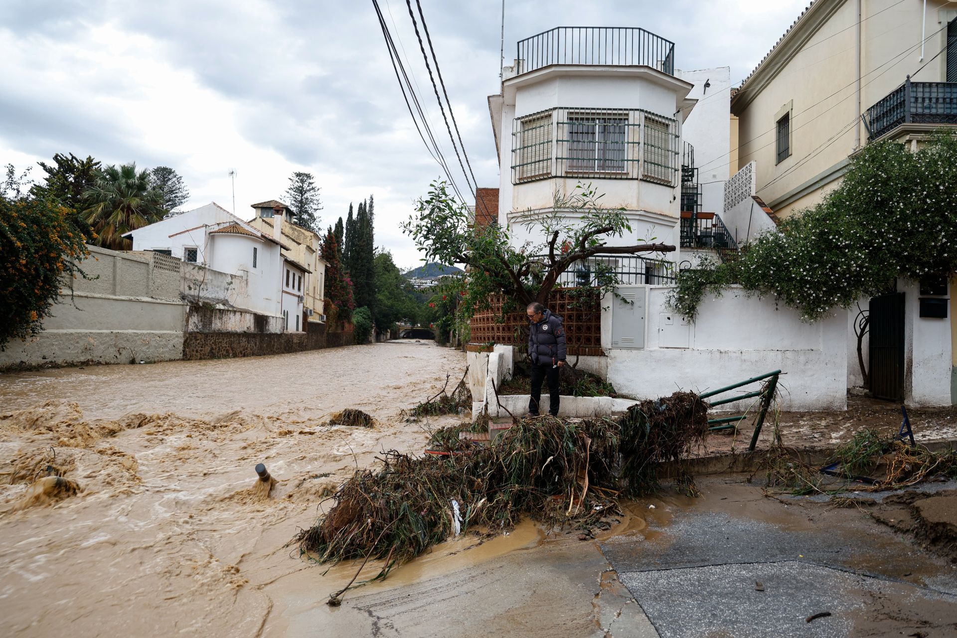 The latest 'Dana' storm sweeps through Malaga and these are the scenes it is leaving in its wake