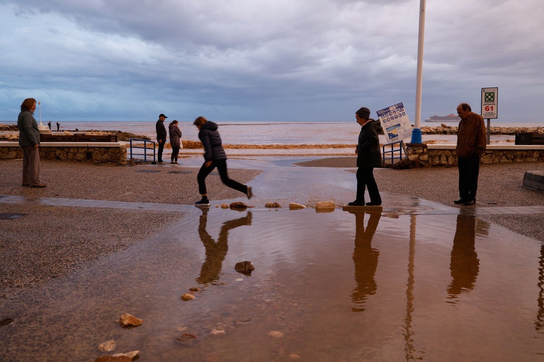 The latest 'Dana' storm sweeps through Malaga and these are the scenes it is leaving in its wake
