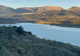 La Viñuela reservoir on Wednesday 20 November.