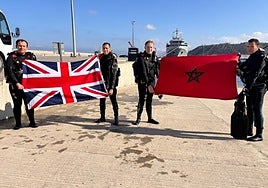 The joint operation was carried out in the Bay of Tangier.