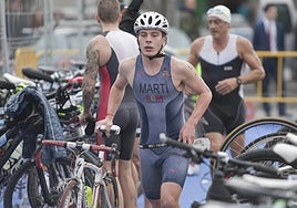 Participants at last year's triathlon.