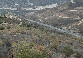 Panoramic view of the town centre of Torrox.