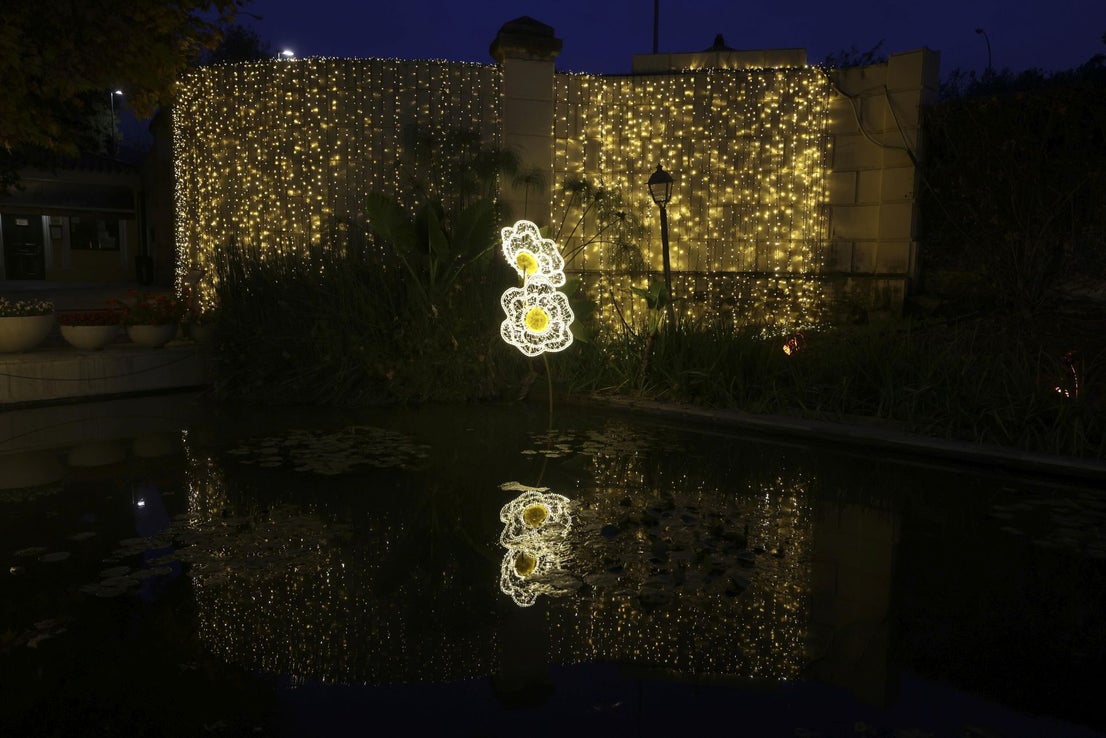 Christmas lights at La Concepción in Malaga