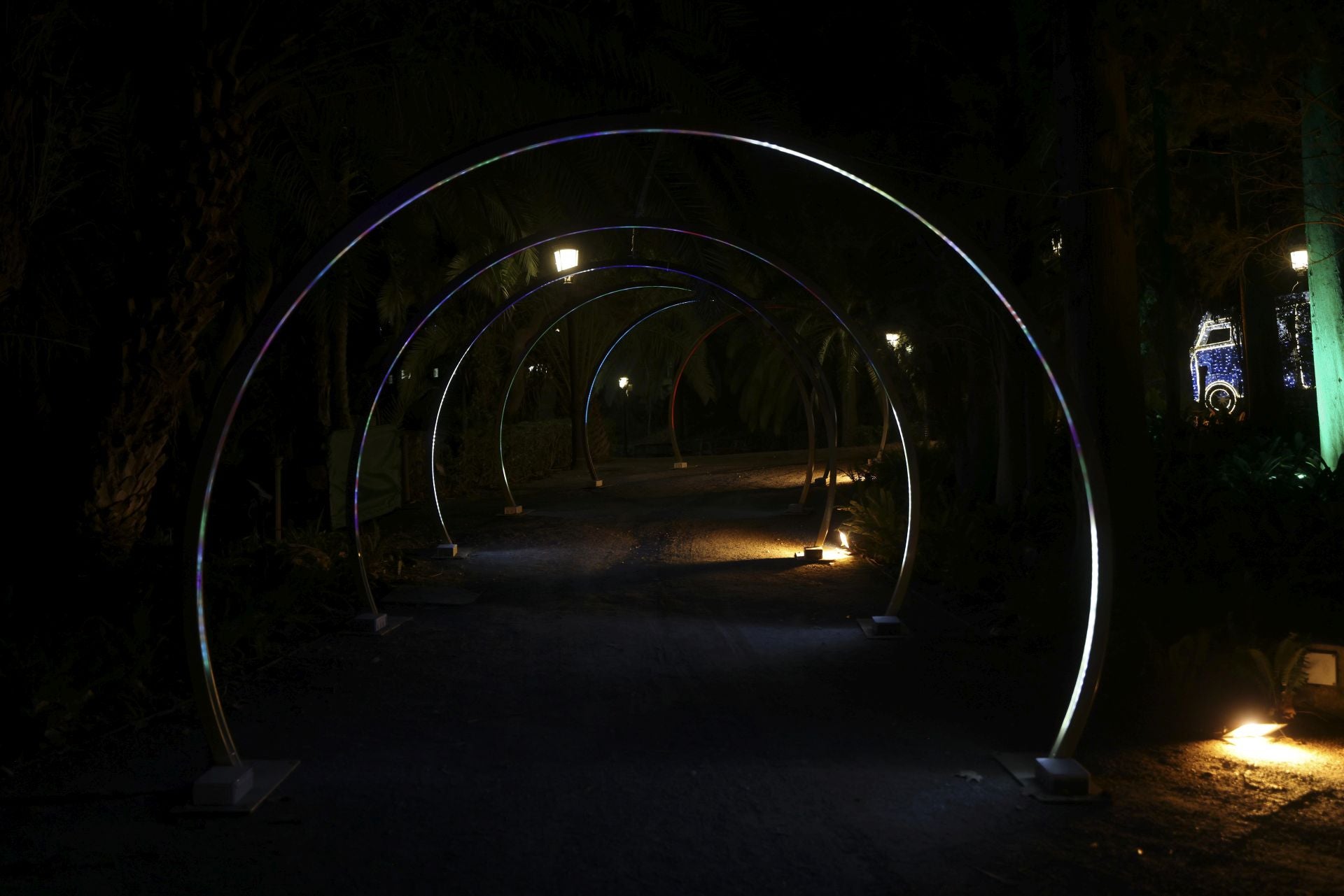 Christmas lights at La Concepción in Malaga