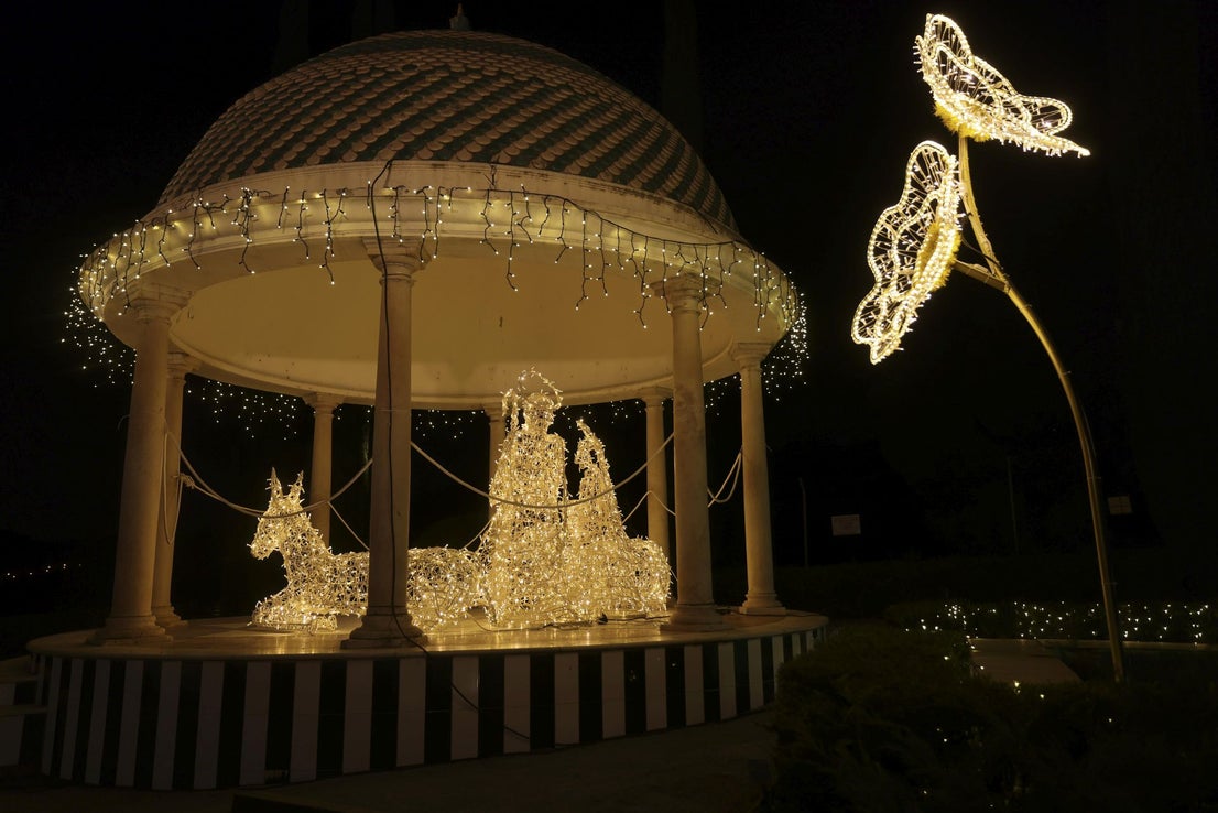 Christmas lights at La Concepción in Malaga