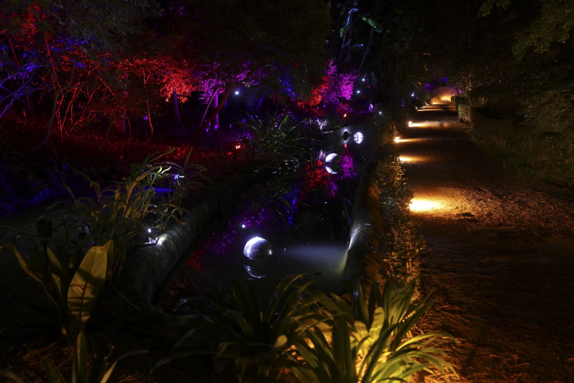 Christmas lights at La Concepción in Malaga