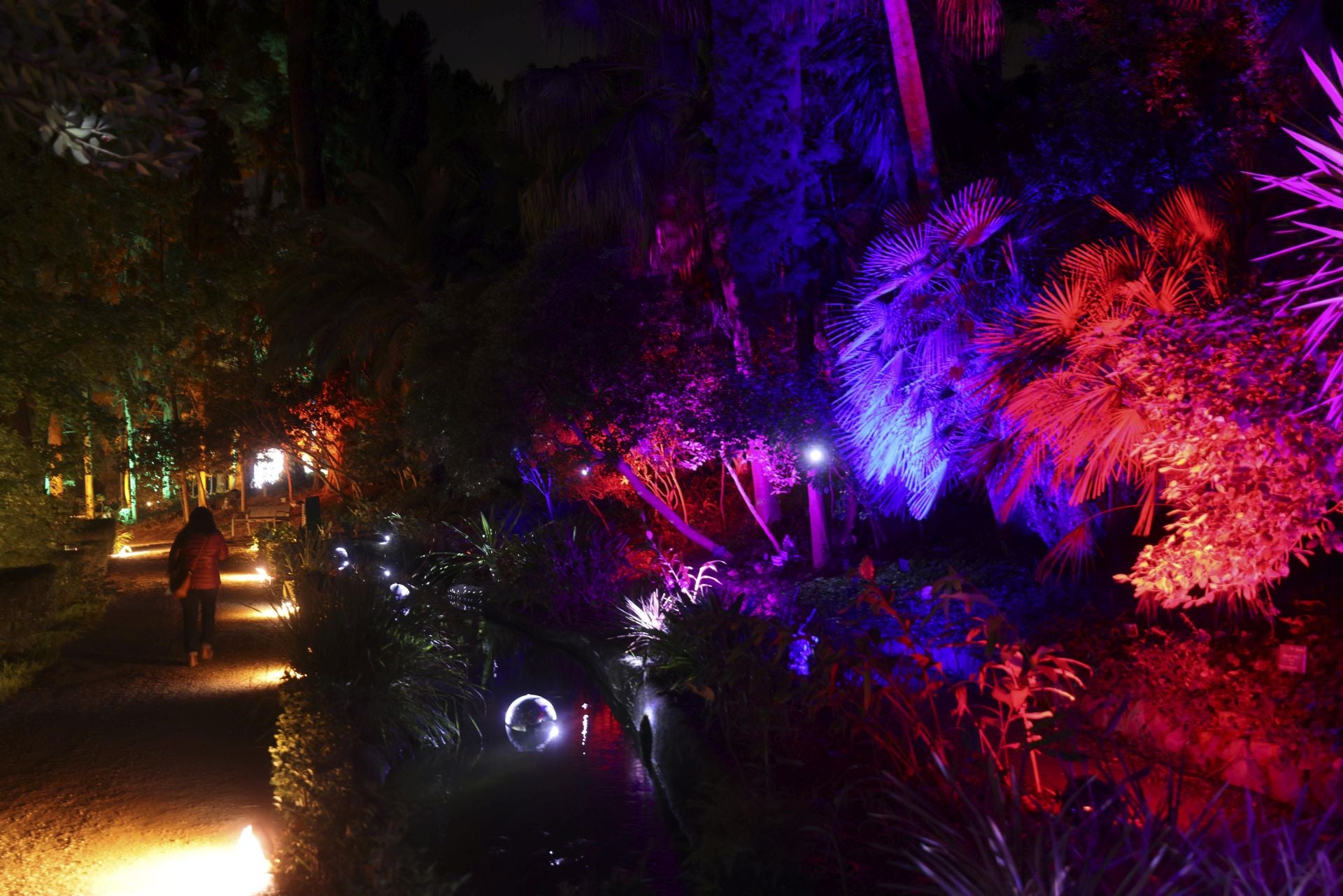 Christmas lights at La Concepción in Malaga