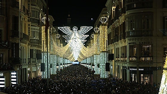 Malaga's angels light up for Christmas