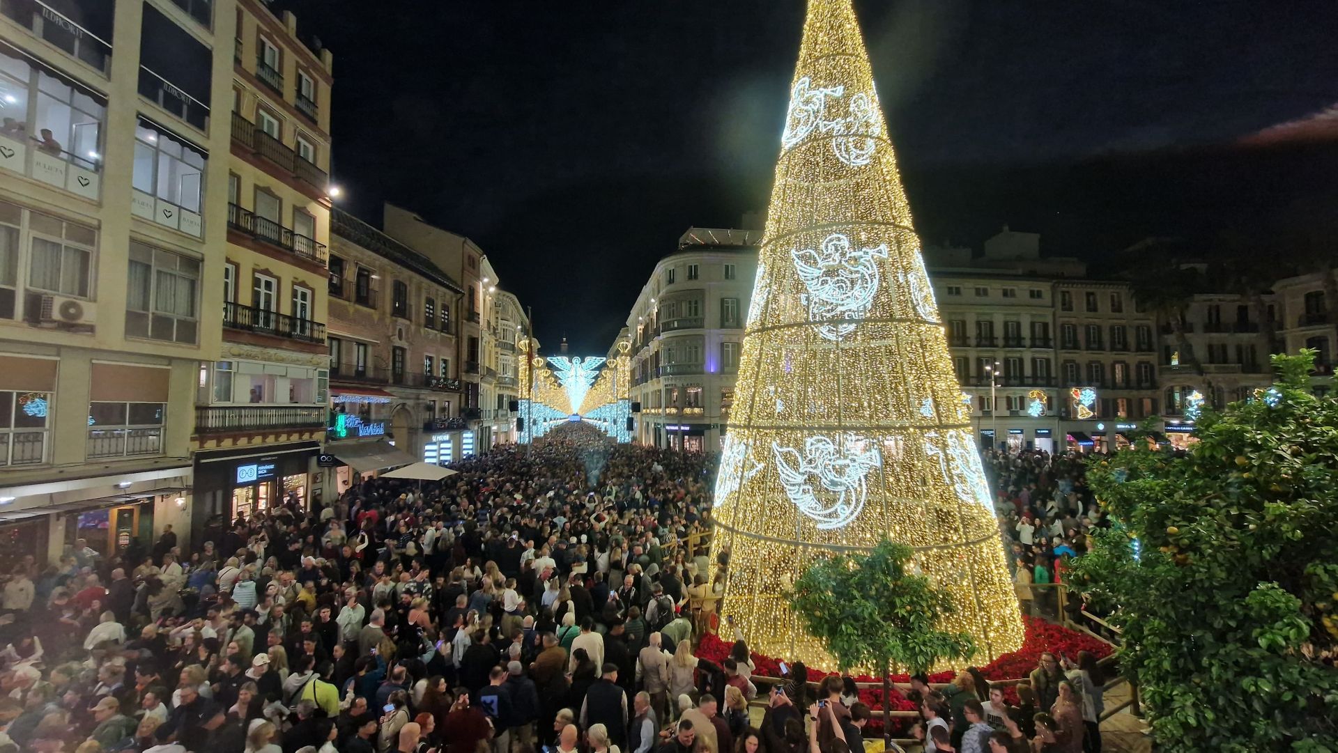 Malaga's big Christmas switch-on - in pictures