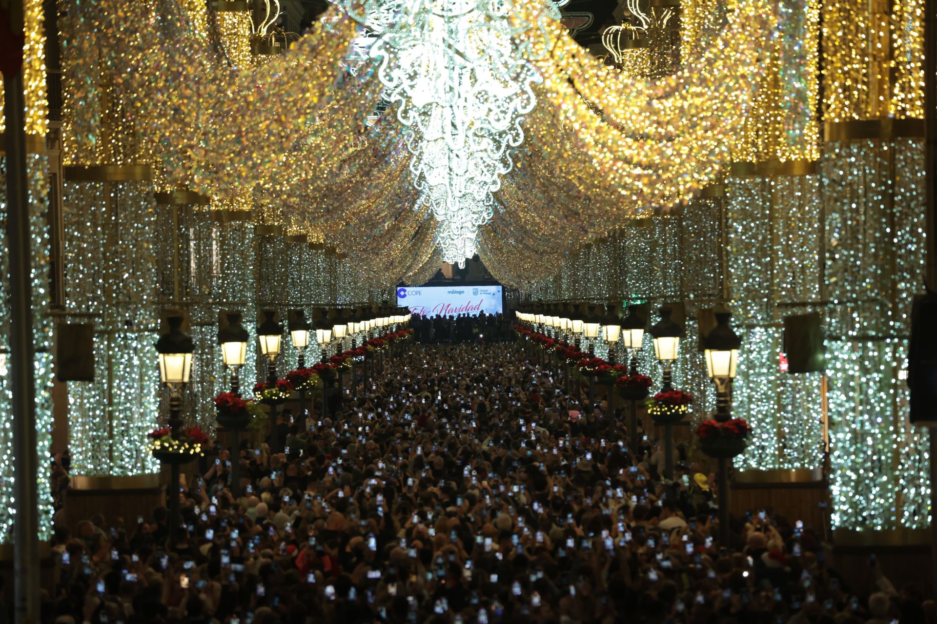 Malaga's big Christmas switch-on - in pictures