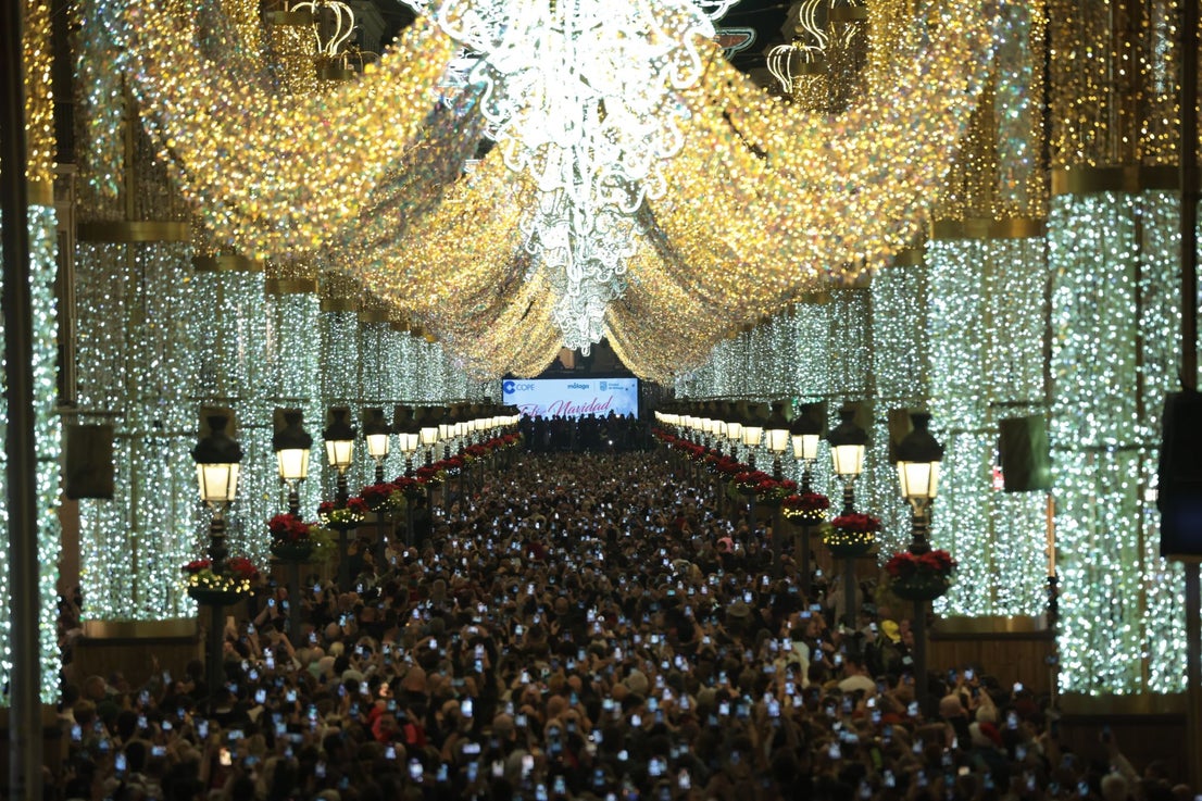 Malaga's big Christmas switch-on - in pictures