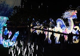 A dragon is one of the elements of the festival.