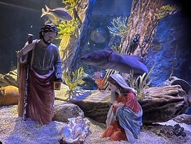Sea Life's underwater Nativity.