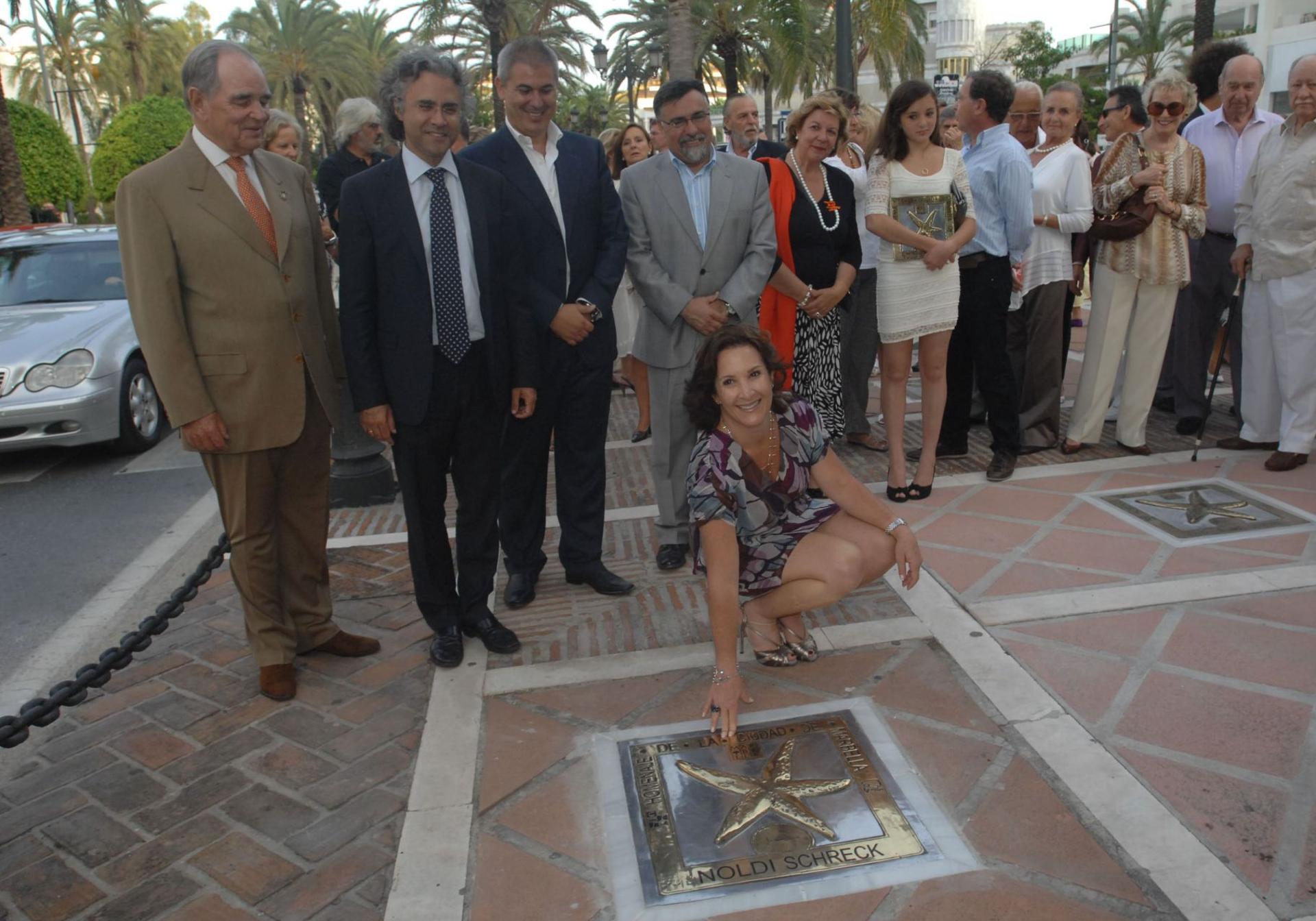 The unveiling of his star in 2010.