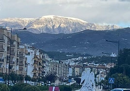 Snow on La Maroma, in the upper Axarquía.