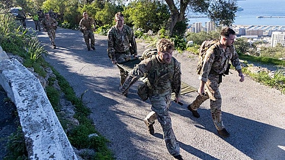 Royal Gibraltar Regiment take part in fitness challenge