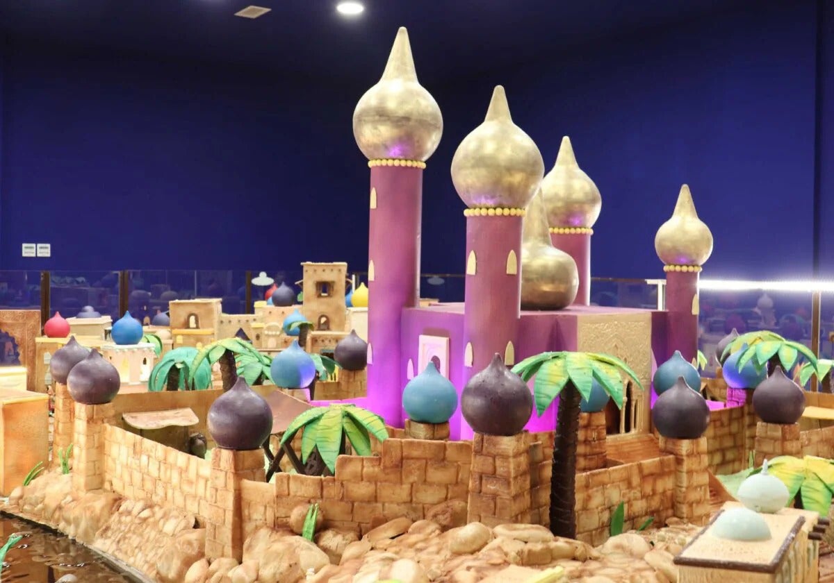 Image of the chocolate nativity scene in Rute, the largest in the world.