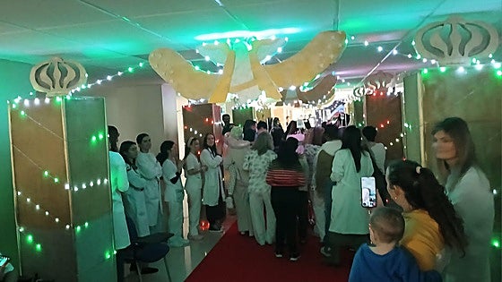 Malaga children's hospital recreates city's famous synchronised Christmas light and music show