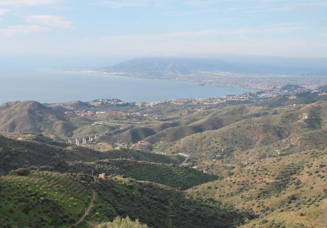 Panoramic view of the Bay of Malaga.