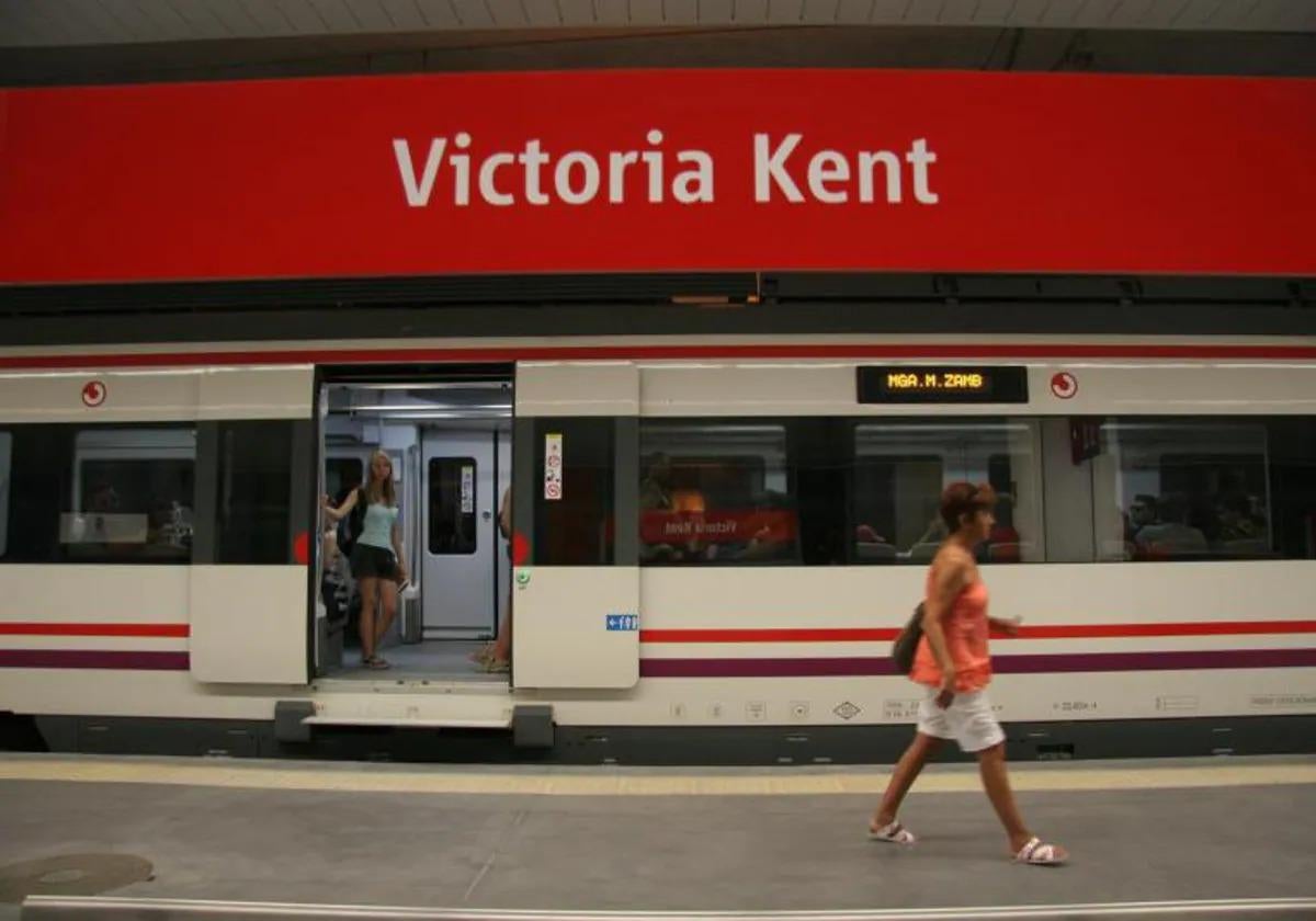 Victoria Kent railway station on the Costa del Sol's C1 commuter line.