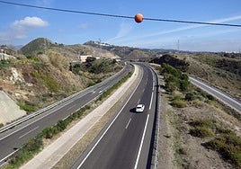 View of the AP-7 as it passes through the municipality of Marbella.