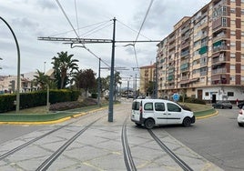 Disused tramlines in Vélez-Málaga.