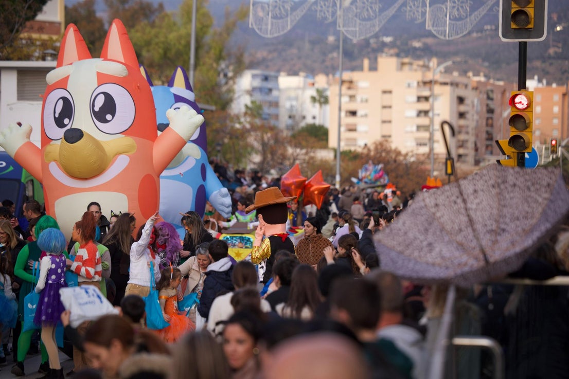 Cabalgata en la barriada malagueña de Miraflores.