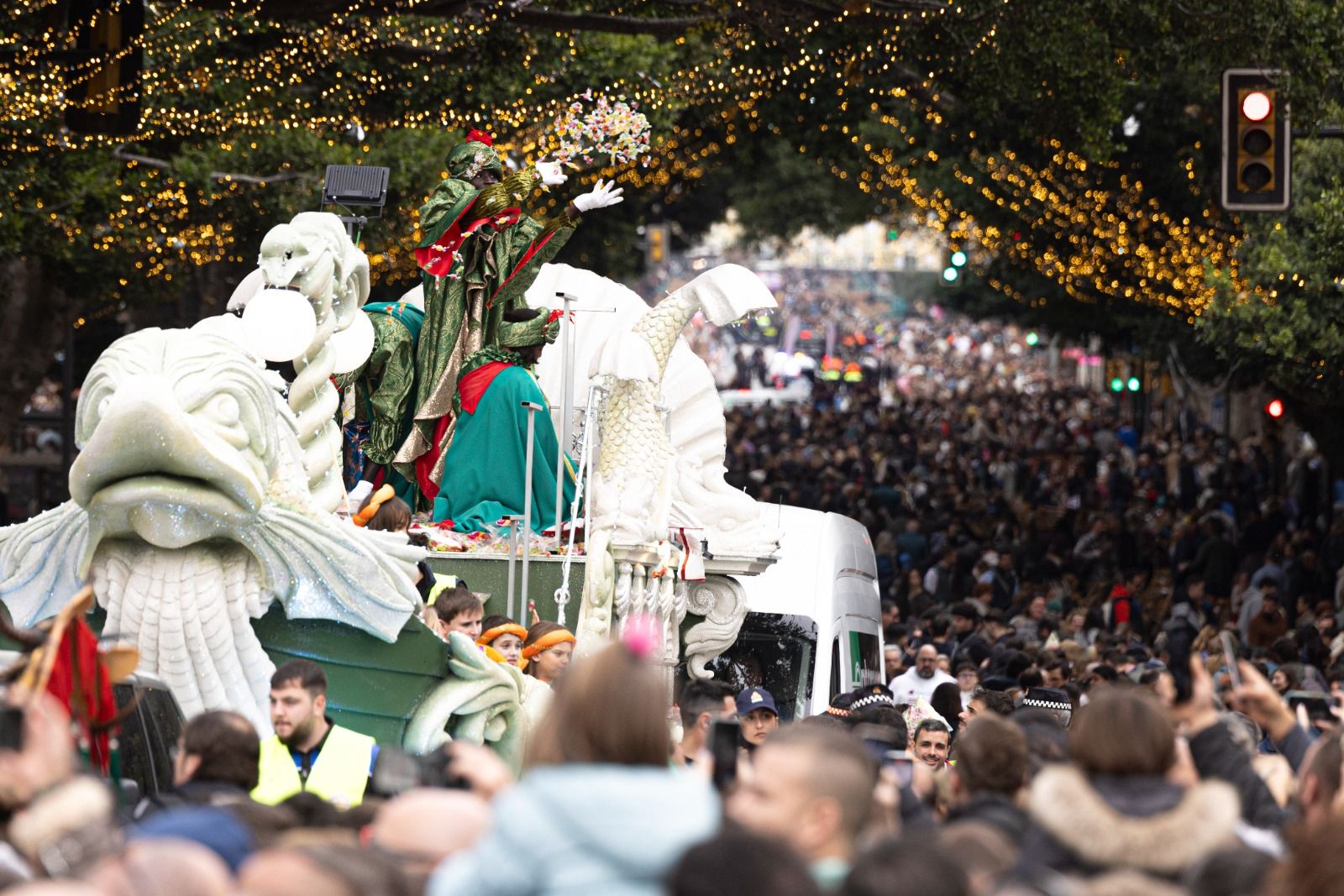 Malaga city&#039;s huge Three Kings cavalcade 2025, in pictures